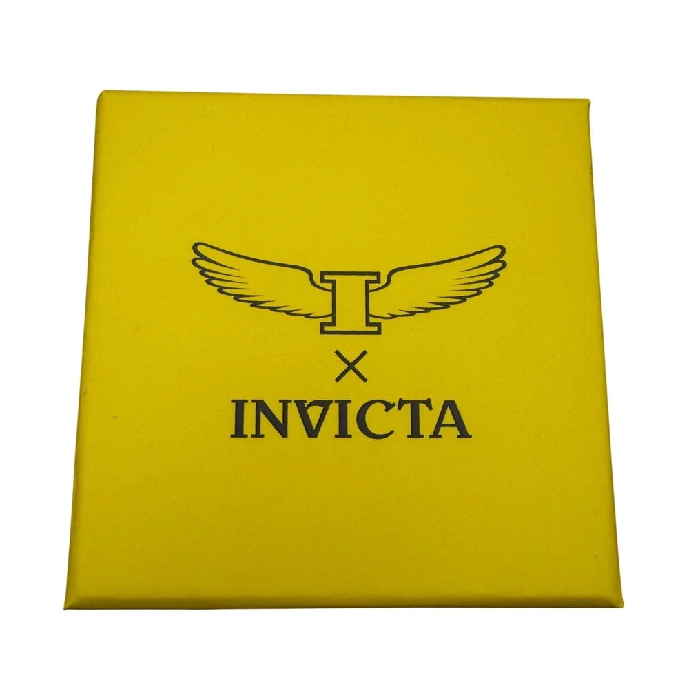 Invicta Specialty I Mens 41mm Gold Tone Quartz Watch Silver Dial 69018